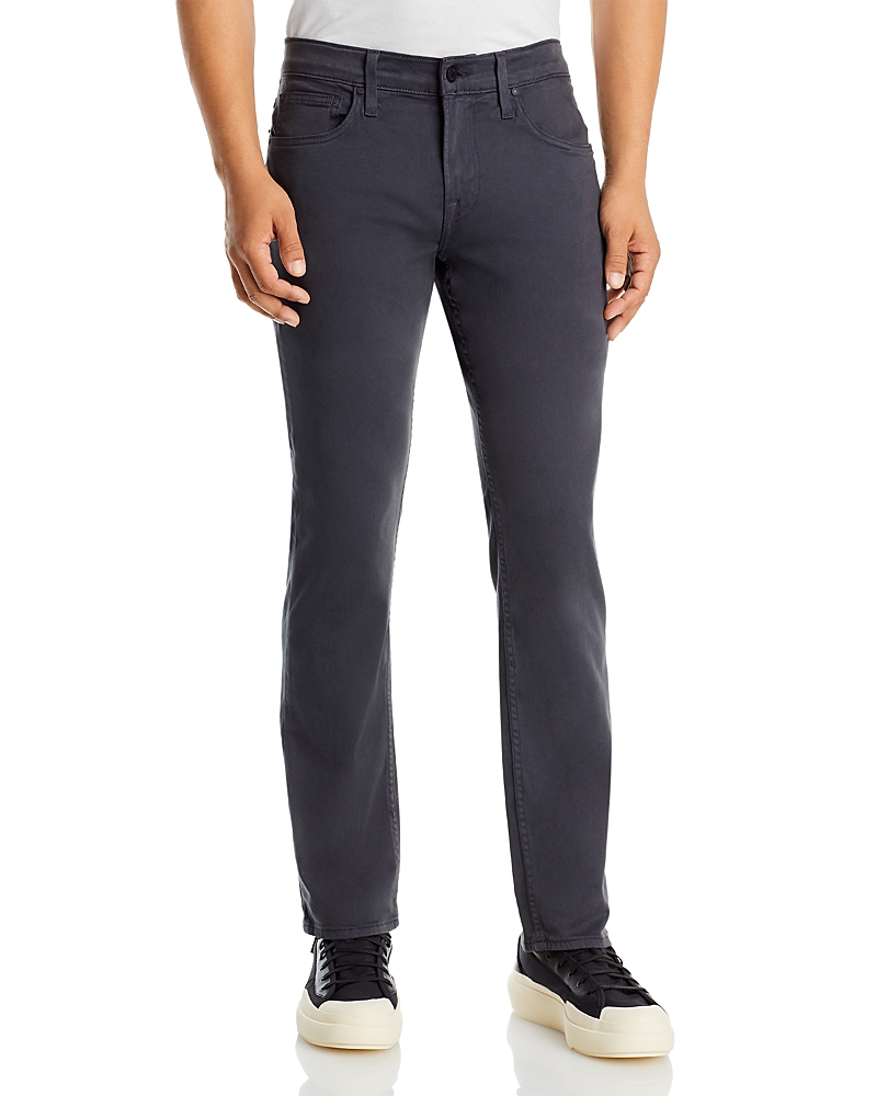 7 For All Mankind Slimmy Slim Fit Clean Pocket Performance Jeans In Gunmetal