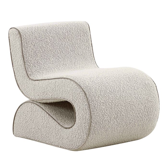 TOV Furniture Senna Speckled Gray Boucle Accent Chair Bloomingdale s