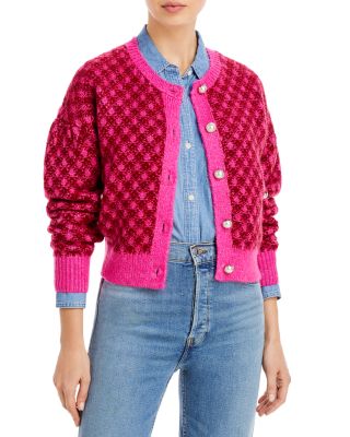 red wine plaid pocket open cardigan