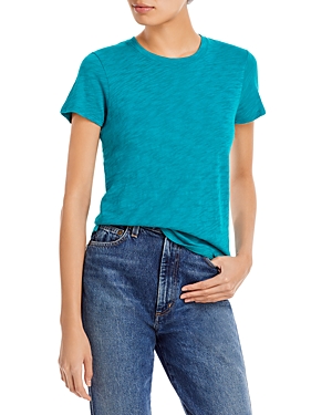 Shop Atm Anthony Thomas Melillo Schoolboy Crewneck Tee In Empress Teal