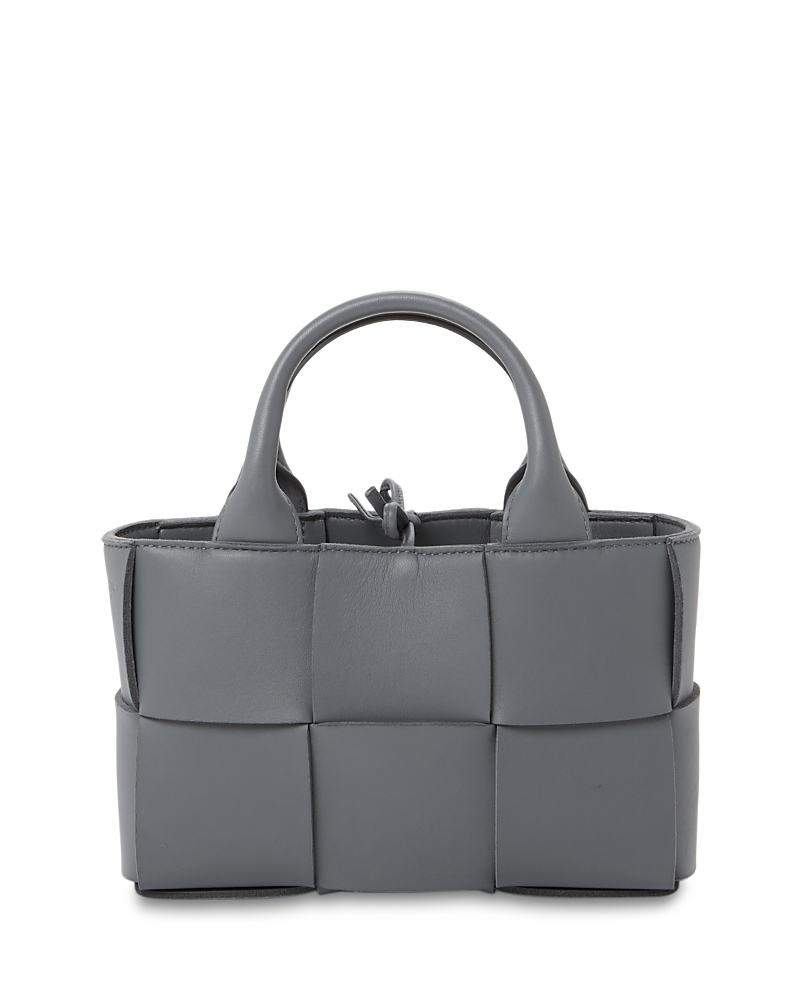 Bottega Veneta Candy Arco Leather Tote Bag In Thunder/gold