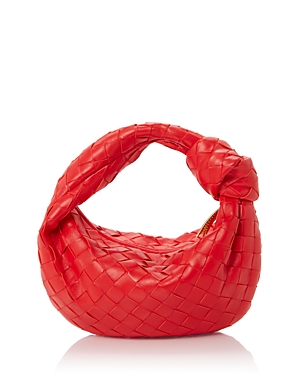 Shop Bottega Veneta Mini Jodie Bag In Redstone/gold