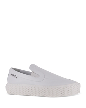 Lanvin Round-toe Sneakers In White