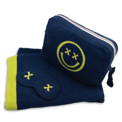 Smiley Travel Throw Blanket