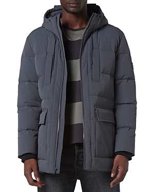 Andrew Marc Silverton Hooded Parka In Shadow