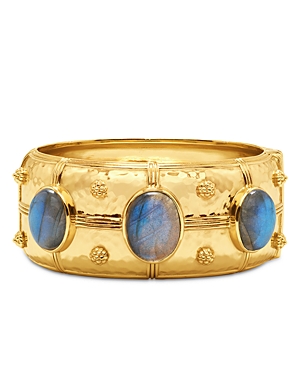 Capucine De Wulf Cleopatra Grande Hinge Bangle Bracelet In Blue/gold