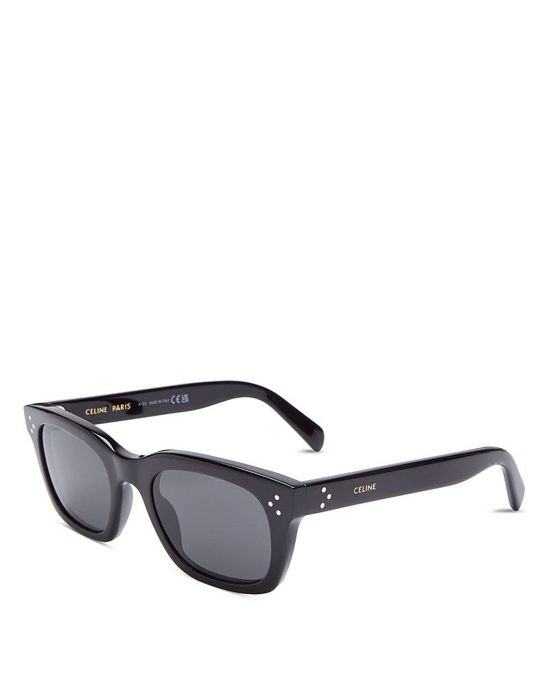 Celine Bold 3 Dots 54mm Geometric Sunglasses In Black/gray Solid