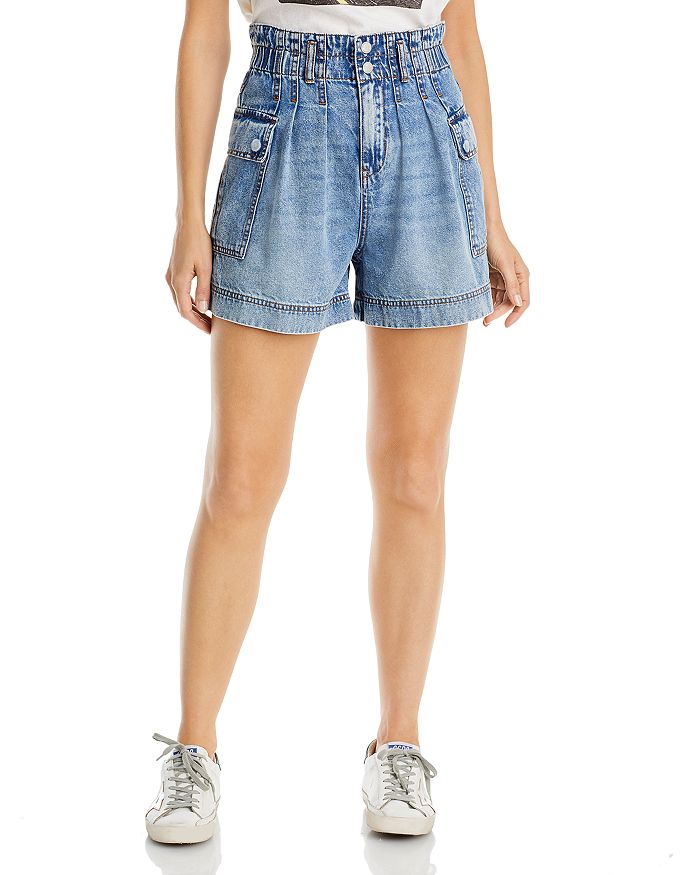 BLANKNYC - Paperbag Waist High Rise Denim Shorts in Your Song