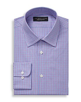 The Men's Store at Bloomingdale's - Regular Fit Micro Check Dress Shirt - 100% Exclusive