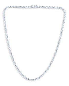 Bloomingdale's - Diamond Tennis Necklace in 14K White Gold, 12.0 ct.t.w - 100% Exclusive