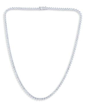 Bloomingdale's Diamond Tennis Necklace In 14k White Gold, 12.0 Ct.t.w - 100% Exclusive