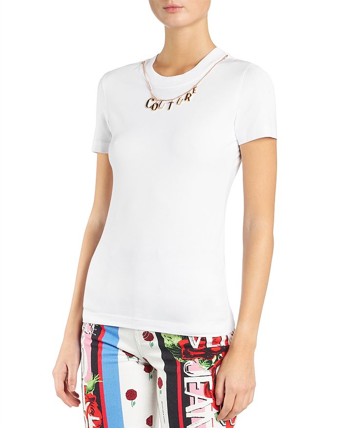 Versace Jeans Couture Chain Detail Tee | Bloomingdale's