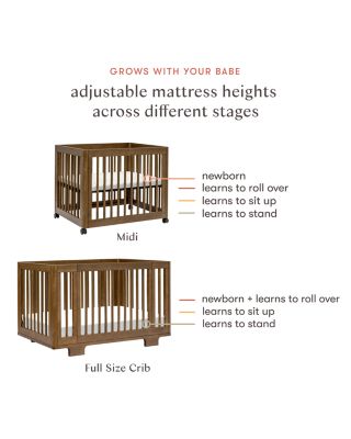 Yuzu 8 in 1 Convertible Crib with All Stages Conversion Kits