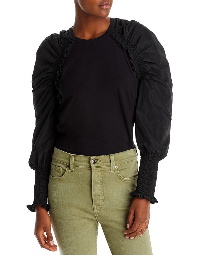 Bleu De Chanel Uniform Women Long Sleeve Shirt Cotton / Lycra Size