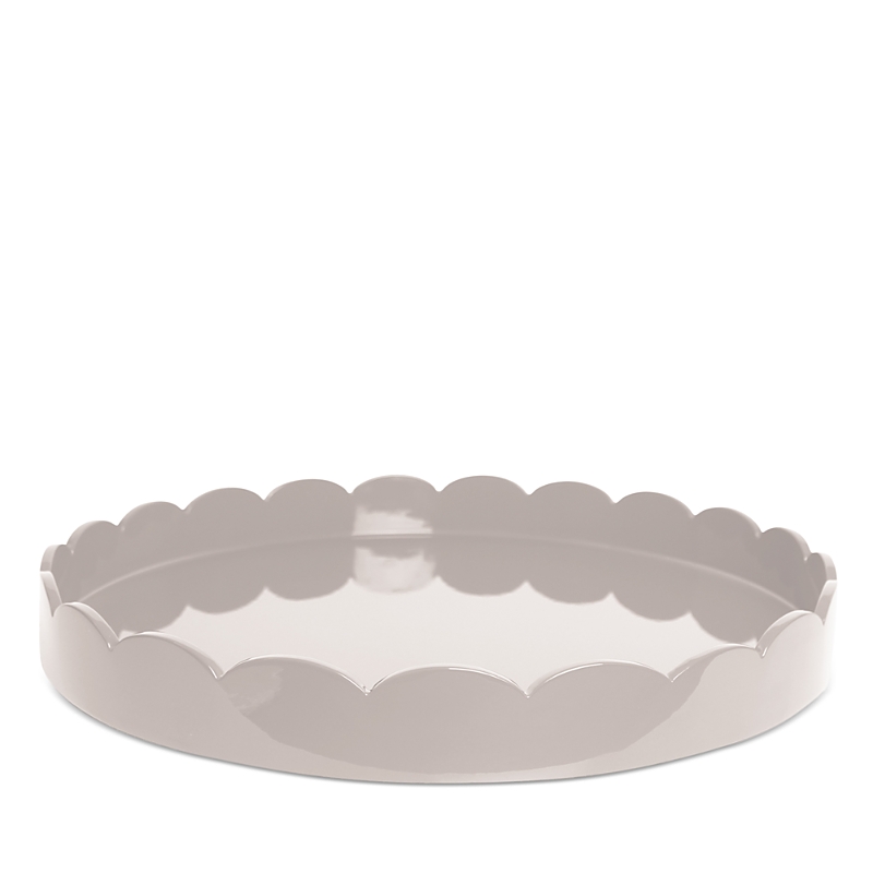 Addison Ross Large Lacquer Scalloped Tray, 20 Round