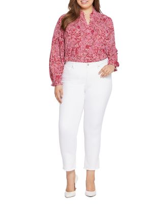 Sheri High Rise Slim Ankle Jeans in Optic White