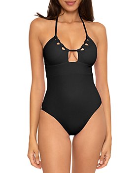 BECCA® by Rebecca Virtue - Pucker Up Cutout Ribbed One Piece Swimsuit
