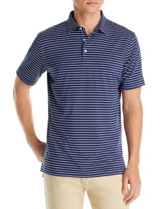 Peter Millar Drum Performance Jersey Stripe Classic Fit Polo Shirt ...