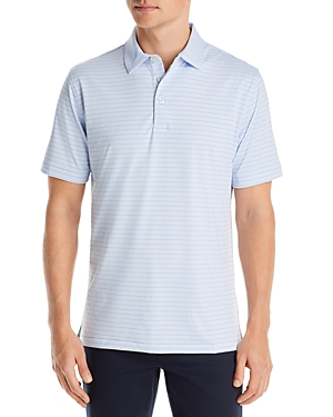 PETER MILLAR DRUM PERFORMANCE JERSEY STRIPE CLASSIC FIT POLO SHIRT