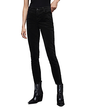 Allsaints Miller Corduroy Skinny Jeans In Black