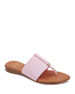 Shop Andre Assous Women's Nice Thong Sandals In Blush