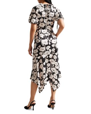 Ted Baker Abriee Puff Sleeve Midi Dress | Bloomingdale's