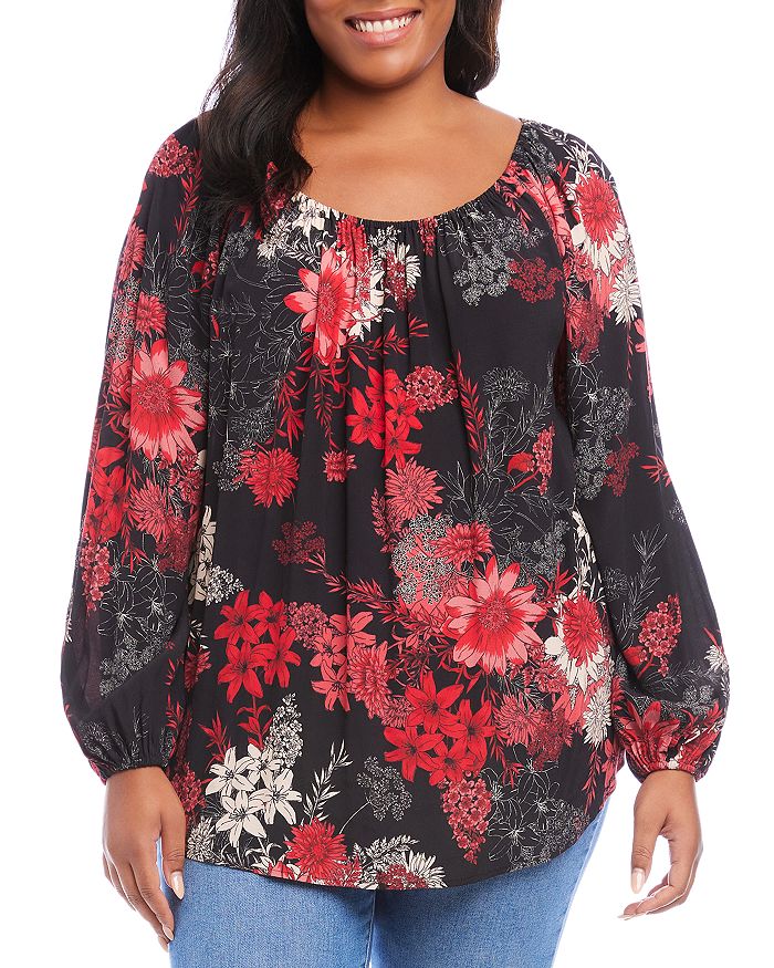 Bloomingdale's plus sales size tops