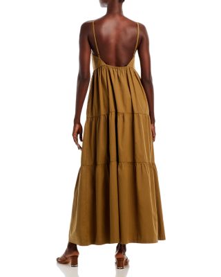 chinese dress ladies Gibson Floral Palmer Poplin Tiered Maxi Dress