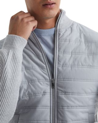 Trainer Mixed Media Zip Jacket