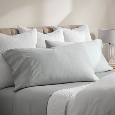 Percale Hemmed Sheet Set, Queen