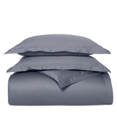 Percale Hemmed Duvet Set, King/Cal King