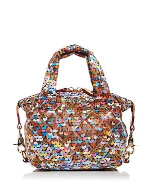 Mz Wallace Micro Sutton Bag In Spangle Sequins
