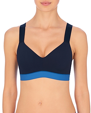 Natori Dynamic Convertible Medium-impact Sports Bra In Dk Bl/laps