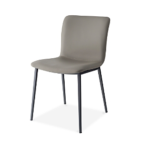 Calligaris Annie Dining Chair In Matte Grey/ Taupe Leather