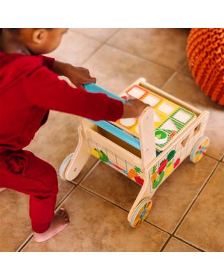 Wooden Shape Sorting Grocery Cart - Ages 2+