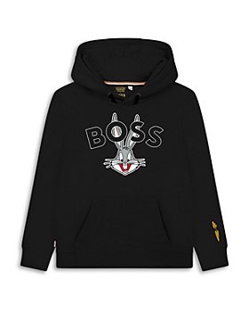 BOSS Kidswear - Boys' Logo Bugs Bunny Hooded Sweatshirt - Big Kid