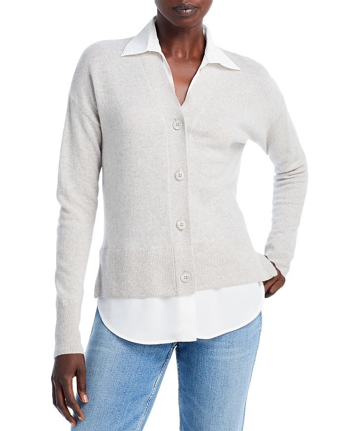 C by Bloomingdale's Cashmere Twofer Cashmere Cardigan Sweater - 100% ...