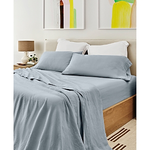Rebecca Minkoff Soft Luxury Linen Blend Sheet Set In Light Blue