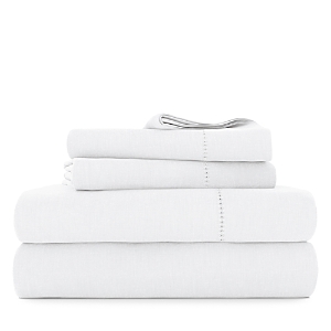 Rebecca Minkoff Soft Luxury Linen Blend Sheet Set In White