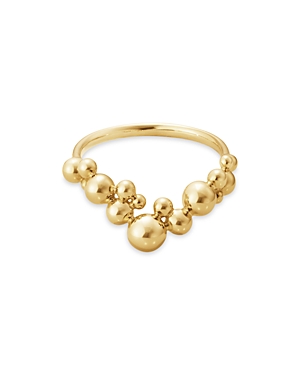 Georg Jensen 18K Yellow Gold Moonlight Grapes Bead Cluster Ring