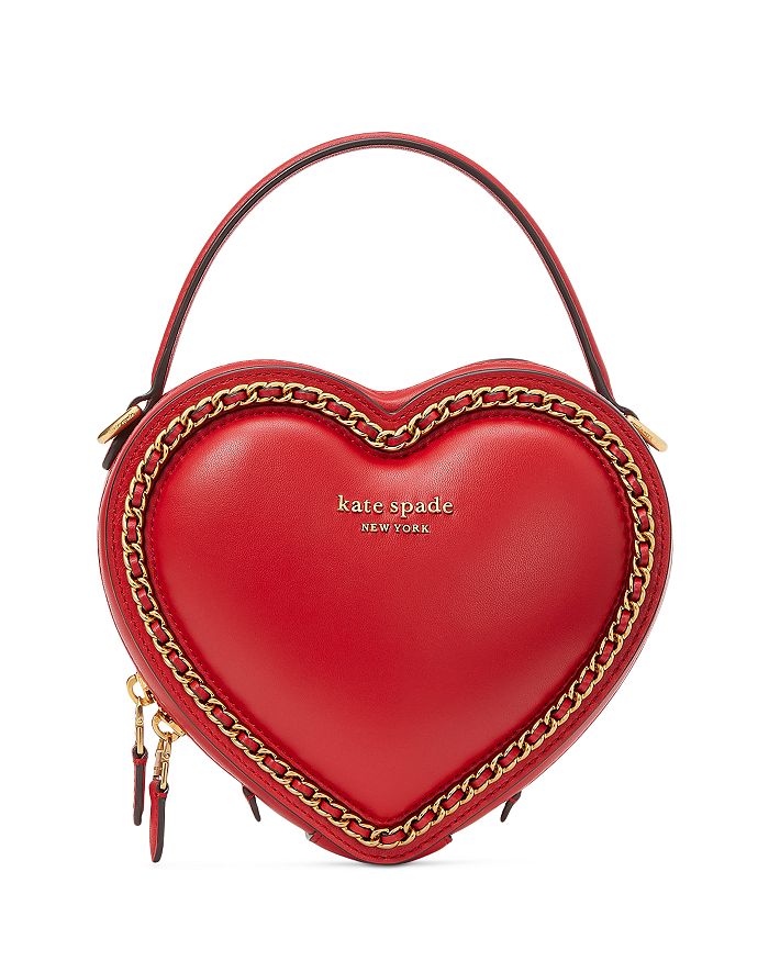 kate spade new york Amour Puffy Leather Heart Crossbody | Bloomingdale's