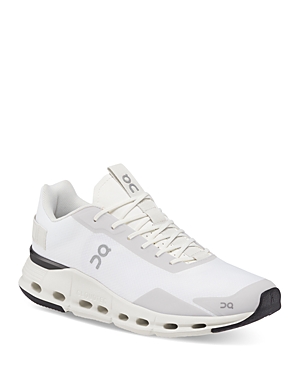 On Women's Cloudnova Form Lace Up Running Sneakers In White/black