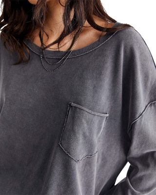 Cotton Fade Into You Long Sleeve Top