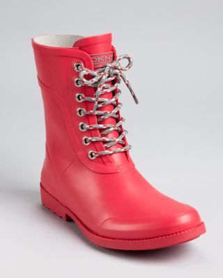 donna karan rain boots