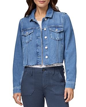 Paige Rowan Cropped Denim Jacket In Selah