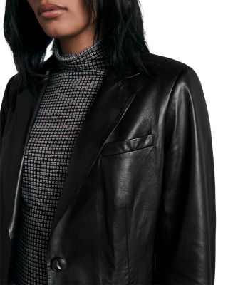 rag bone Charles Leather Blazer Bloomingdale's