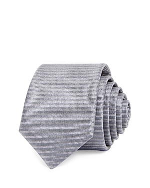 The Men's Store At Bloomingdale's Diagonal Micro Stripe Silk Skinny Tie - 100% Exclusive In Gray