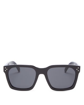 Bold 3 Dots Geometric Sunglasses, 54mm