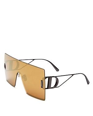Dior 30montaigne M1u Mask Sunglasses, 143mm In Gray/brown Solid