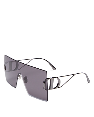 Shop Dior 30montaigne M1u Mask Sunglasses, 143mm In Gunmetal/smoke